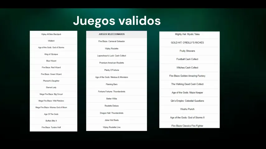 Plazo de caducidad y planificación para cumplir los requisitos de apuesta