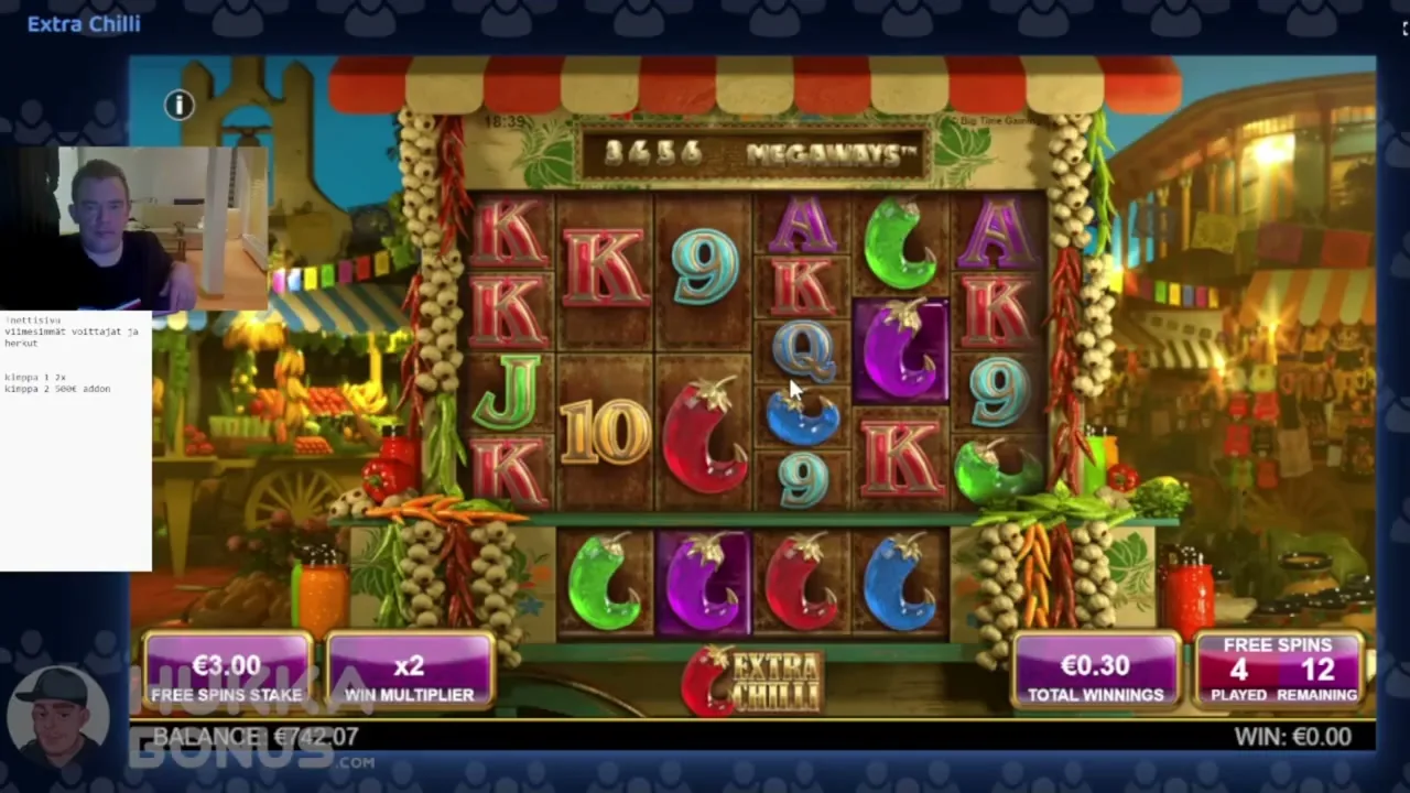 Extra Chilli — Casino en vivo