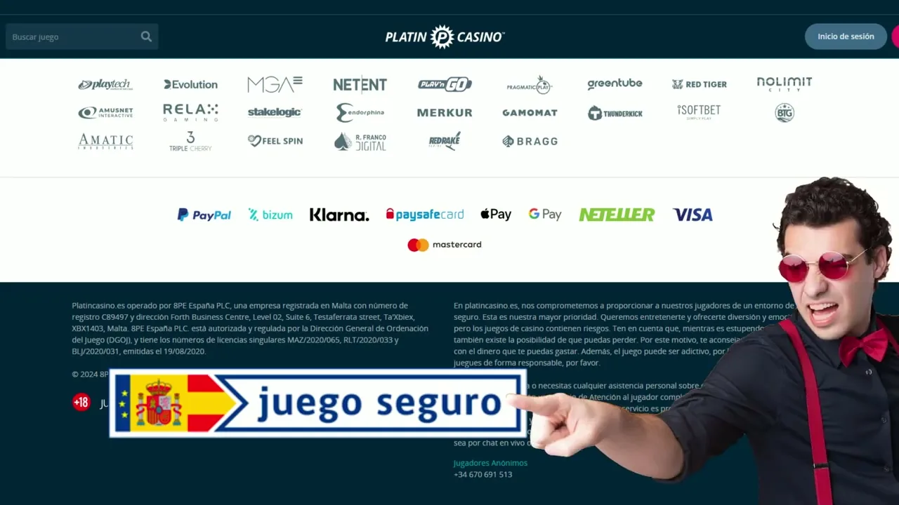 PlatinCasino — Giros gratis
