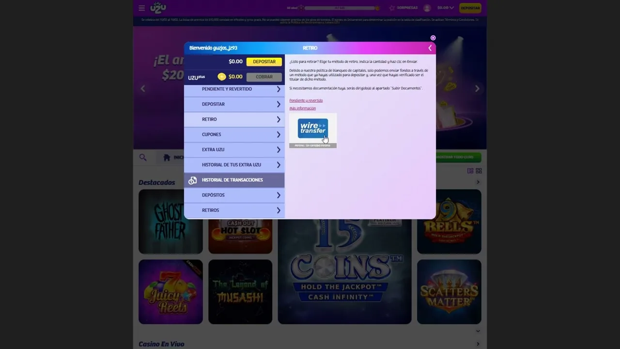 PlayUZU — Giros gratis