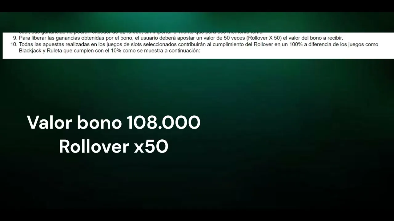 bono de recarga — High rollers