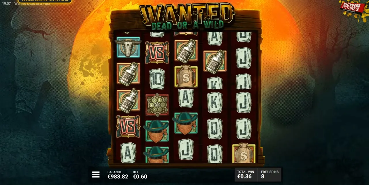Wanted Dead or a Wild — Casino en vivo